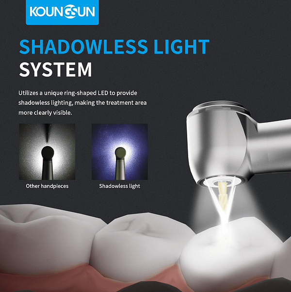 KOUNGSUN Max3M4L-Plus Shadowless LED Ring High-Speed Handpiece - Image 2